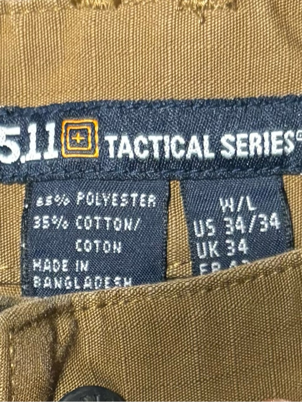 5.11 Tactical Cargo Pants for Men - Coyote Brown SZ 34x34 - Picture 3 of 7